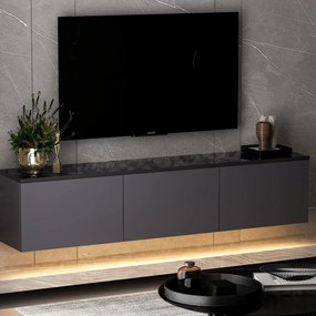 Tabelul TV Neon iluminat Antracit