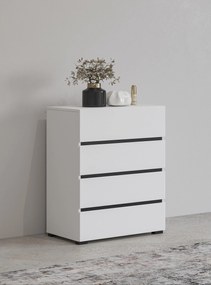 Comodă Crossroad H W27 (alb + negru). 1118185