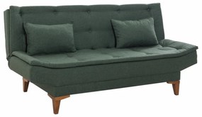 Canapea 3 Locuri, Lemn Solid, Santo, Verde
