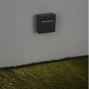 Spot aplicat exterior LED 3000K, IP65 RECTO gri inchis