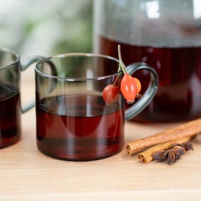 Set de căni din sticlă 4Home Haze 250 ml, 2 buc.