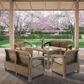 Set de mobilier de grădină Corfu Fiesta II duo cu masă melodică