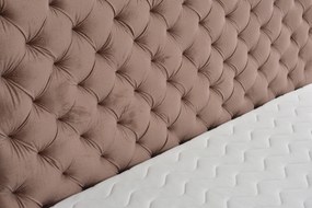 Pat matrimonial Boxspring 140 cm Orimis (roz). 1033229