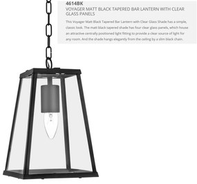 Pendul stil traditional Voyager negru 4614BK SRT