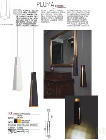 Pendul modern inaltime 186cm LED Pluma 64172