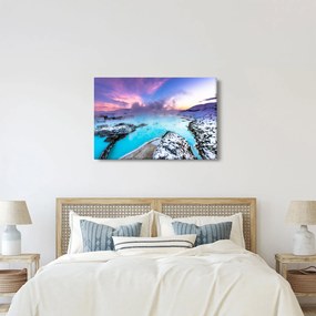 Tablou - Laguna albastră din Islanda (90x60 cm)