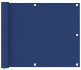 vidaXL Paravan de balcon, albastru, 75 x 600 cm, țesătură oxford