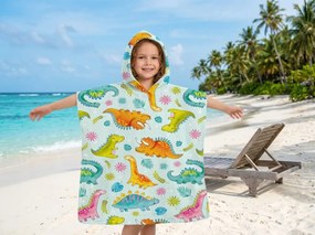 Poncho pentru copii HAPPY DINO colorat