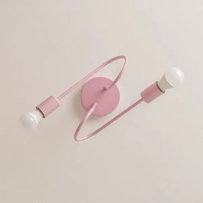 Lustră aplicată OXFORD 2xE27/15W/230V roz