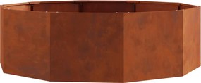 vidaXL Jardinieră Ruginit 120 x 120 x 35 cm