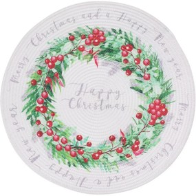 Suport farfurie de Crăciun Happy Christmas, 38 cm