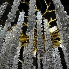 Lustră pe cablu Zuma Line MD3720-1-EGN DIJON 8xG9/3,5W/230V auriu