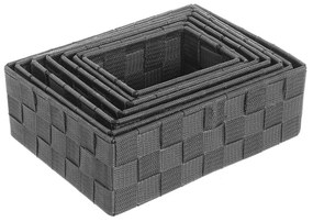 Coșuri din material textil pentru baie gri în set de 7 buc. - Casa Selección