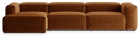 Coltar 4 locuri Bergamo stofa L344 cm