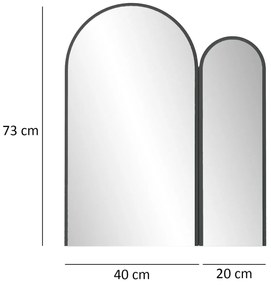 Oglindă decorativă Titeku (negru) . 1093650