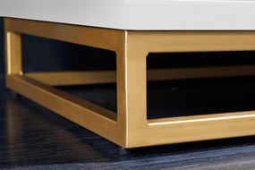 Bufet/ Bar design vintage GOLDEN SUNSET 140cm Mango alb