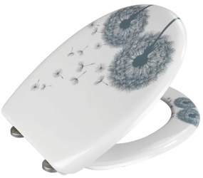 WENKO 22409100-WC Capac WC ASTERA 45 x 38 cm multicolor/argintiu
