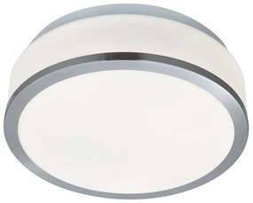 Plafoniera baie cu protectie IP44 Cheese 23cm, argintiu satinat