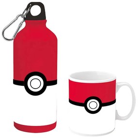Pokémon Pokeball set cană din porțelan și sticlă de aluminiu în cutie cadou
