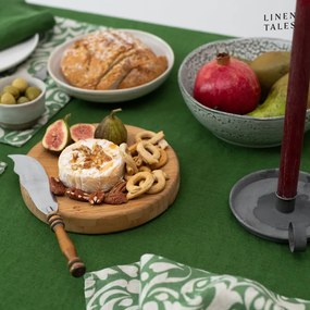 Față de masă din in 140x200 cm True Green – Linen Tales