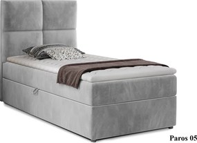 Pat Amarillo 90x200 cu Saltea, Topper, Ladă Depozitare, Personalizabil