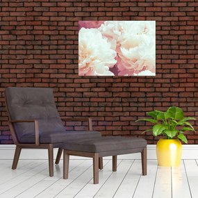 Tablou pe sticlă cu flori (70x50 cm)
