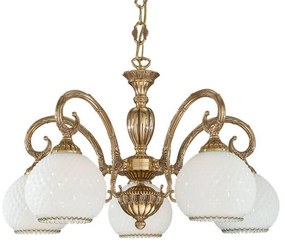 Candelabru din alama cu 5 brate design italian 8500