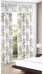 Draperie albă-maro 135x245 cm – Sehlbach