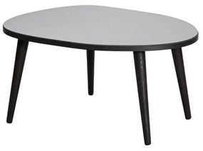 Măsuță de cafea Gusto Black cu sticlă fumurie