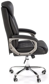 Scaun de birou Helder piele ecologica negru H120 cm