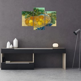 Tablou - Vincent van Gogh, Still Life of  Oranges and Lemons with  Blue Gloves, reproducere (90x60 cm)