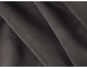 Canapea gri închis cu tapițerie din catifea 191 cm Bellis – Micadoni Home