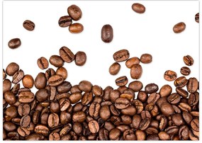 Tablou pe sticlă - Boabe de cafea (70x50 cm)