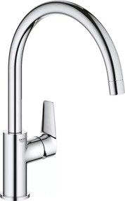Baterie bucatarie Grohe Start Edge crom lucios cu pipa pivotanta