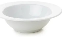 Set de veselă din porțelan, 18 piese, alb