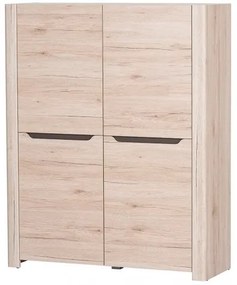 Dulap din pal cu 2 usi Desjo 04 Small Stejar San Remo, l118xA42xH148 cm