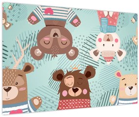 Tablou - Ursuleții veseli (90x60 cm)