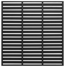 Panou de gard, negru, 180x180 cm, WPC 1, Negru, 180 x 180 cm