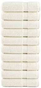vidaXL Prosoape de duș premium SOLUND 10 buc. crem 70x140 cm 600 gsm