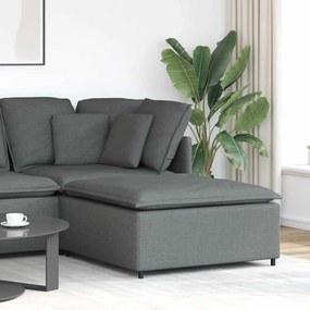 vidaXL Modul taburet modular pentru canapea, gri închis, 100x100x48 cm