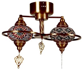 Lustră aplicată YENI, 1xE27/40W/230V, bronz