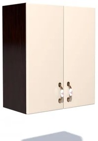 Corp superior 60. cu 2 usi Zebra MDF vanilie simplu