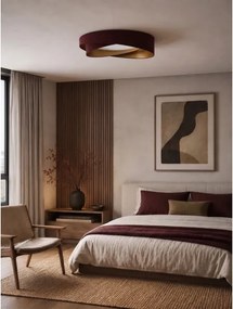 BRILAGI- Plafonieră LED VELVET TWIST LED/24W/230V 4000K Ø 55 cm vișiniu/auriu