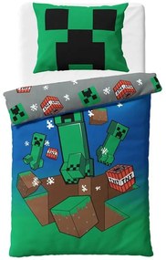 Minecraft Creeper Explode set de lenjerie de pat 140×200cm, 80×80 cm