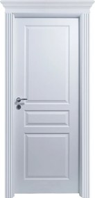 Usa de interior PORTA VIENA cu modul Retro - Pervaz de tip capitel si Cornisa Vopsea Standard, 180-240 mm, Alb