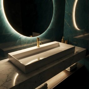 Lavoar pentru blat GOYA 100 cm alb