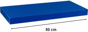 Raft de perete stilist Volato, 50 cm, albastru