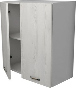 Corp Superior Lecce, 2 Usi, Pin Alb/Alb, 60 x 30 x 65 cm