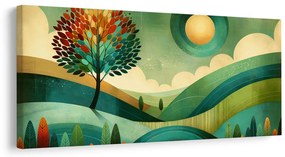 Tablou peisaj în tonuri naturale