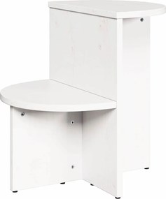 vidaXL Masă de cafea Alb 50 x 40 x 50 cm Lemn masiv de pin